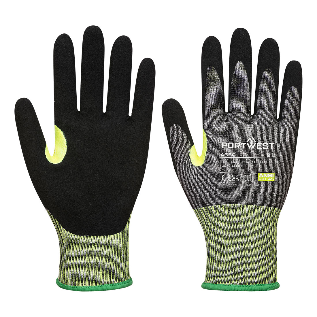 Schnittfeste Handschuhe Level E mit Grip A650