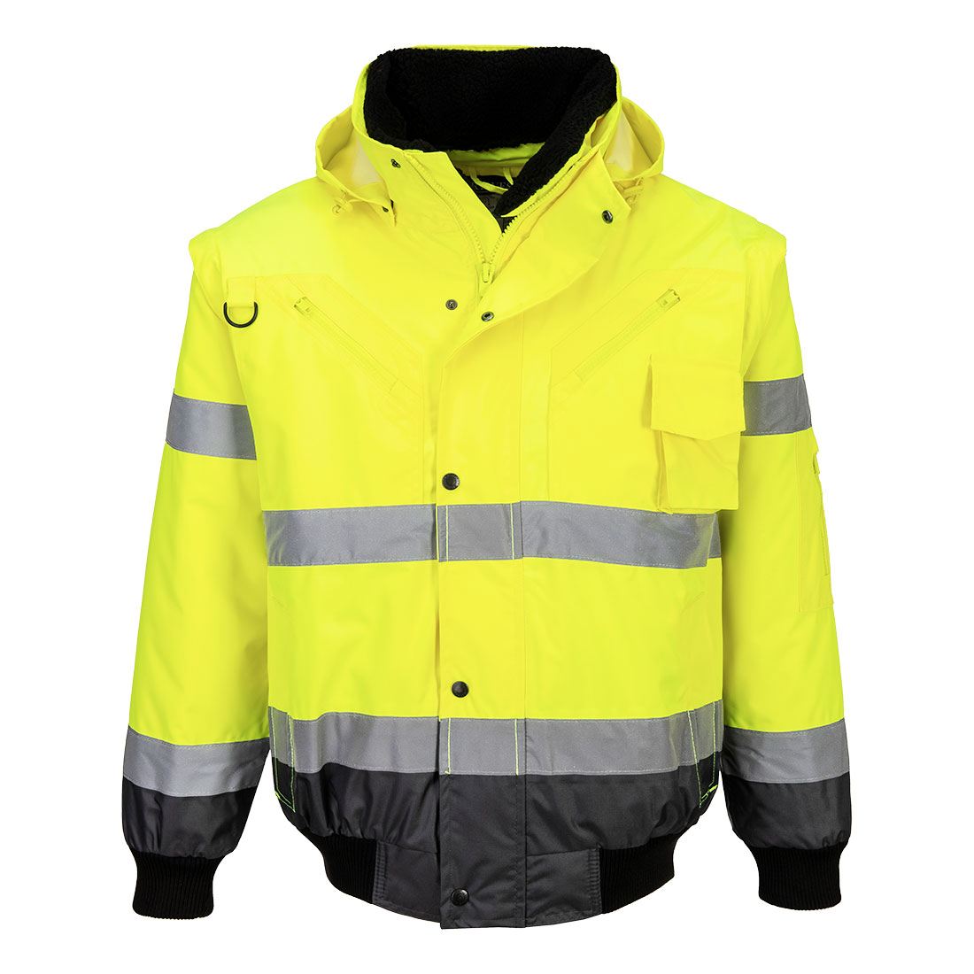 3-in-1 Warnschutz Jacke für jedes Wetter C465 – Bild 4