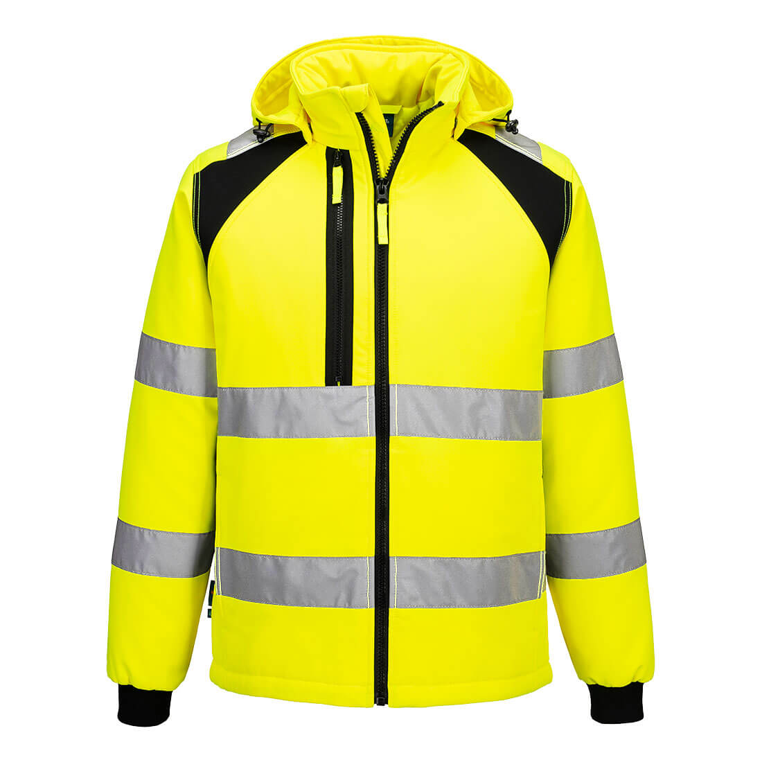 Recycelte Warnschutz Softshell Jacke CD809 – Bild 2