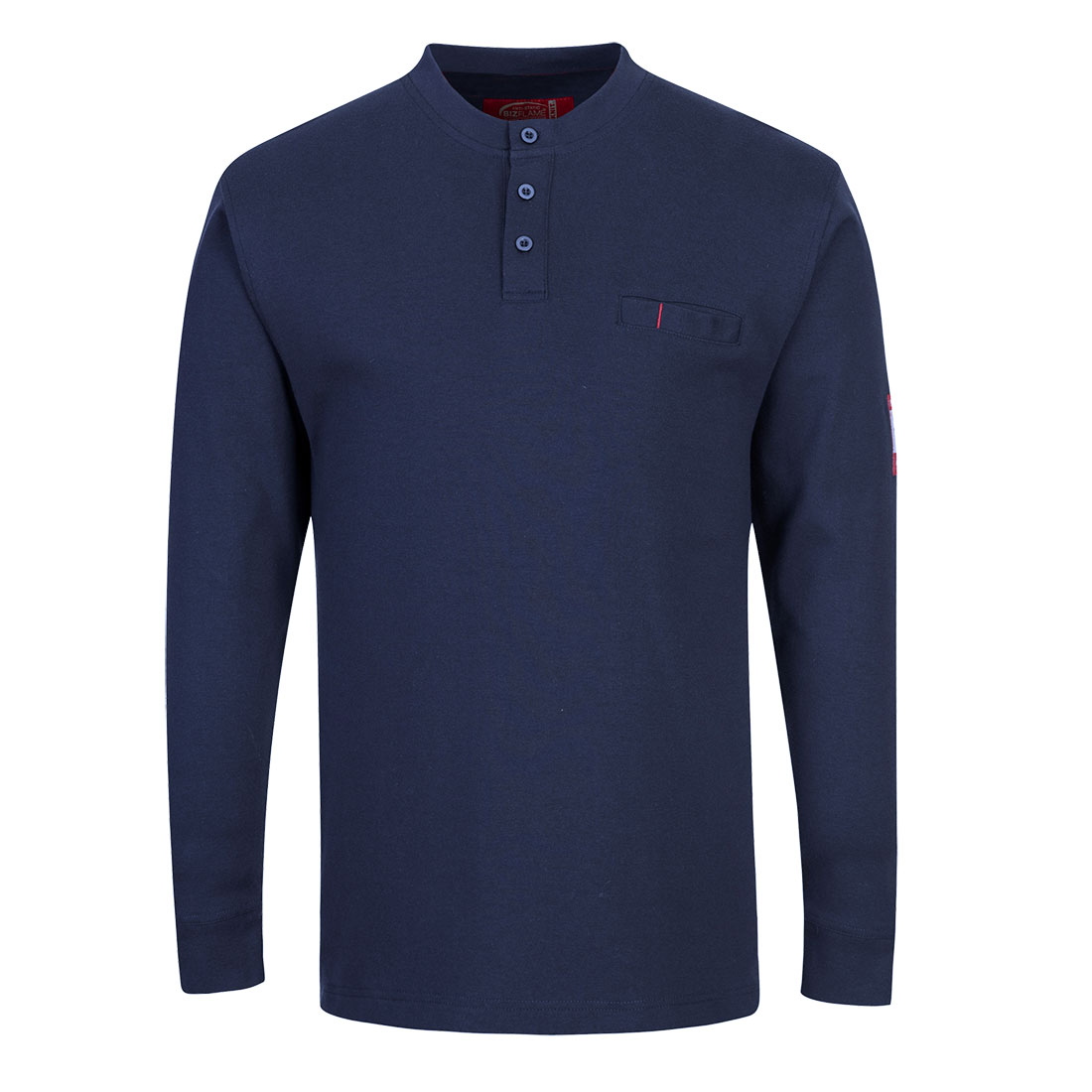 Flammhemmendes Henley-Shirt für sicheres Arbeiten FR32 – Bild 2