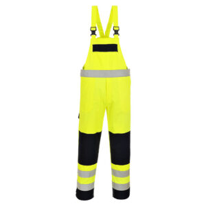 Hi-Vis Multinorm Latzhose für gefährliche Arbeiten FR63