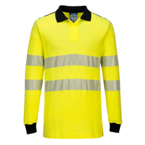 Flammhemmendes Hi-Vis Poloshirt Langarm FR702