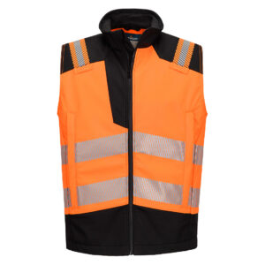 Flammhemmende Warnschutz Softshell Weste FR719