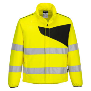 Hi-Vis Softshelljacke für hohe Sichtbarkeit PW275