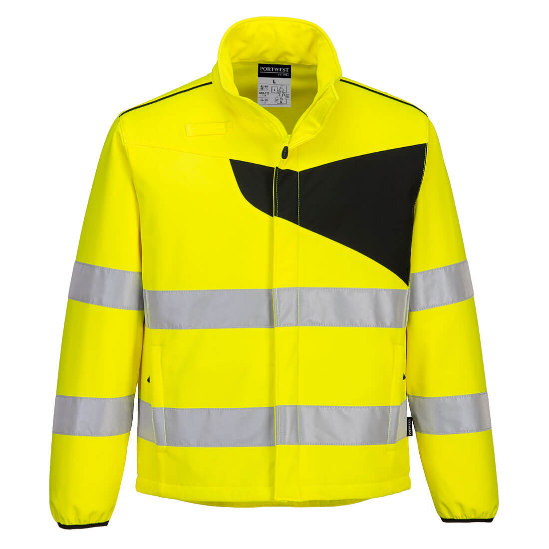 Hi-Vis Softshelljacke für hohe Sichtbarkeit PW275