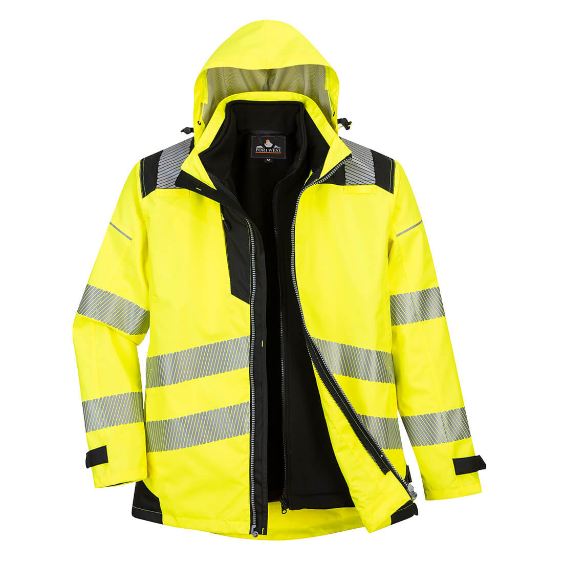 3-in-1 Warnschutzjacke für jede Wetterlage PW365 – Bild 2