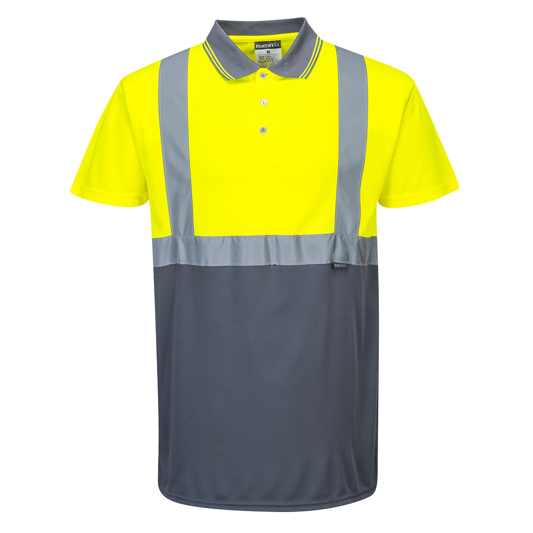 Warnschutz Polo-Shirt für hohe Portwest S479 – Bild 2