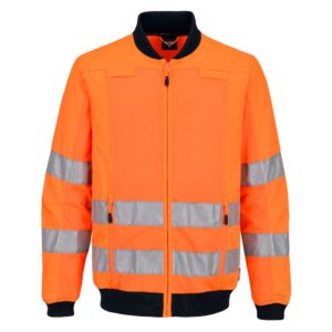 Leichte Warnschutz Jacke wasserabweisend T164