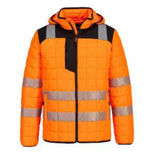 Gepolsterte Warnschutz Steppjacke T165