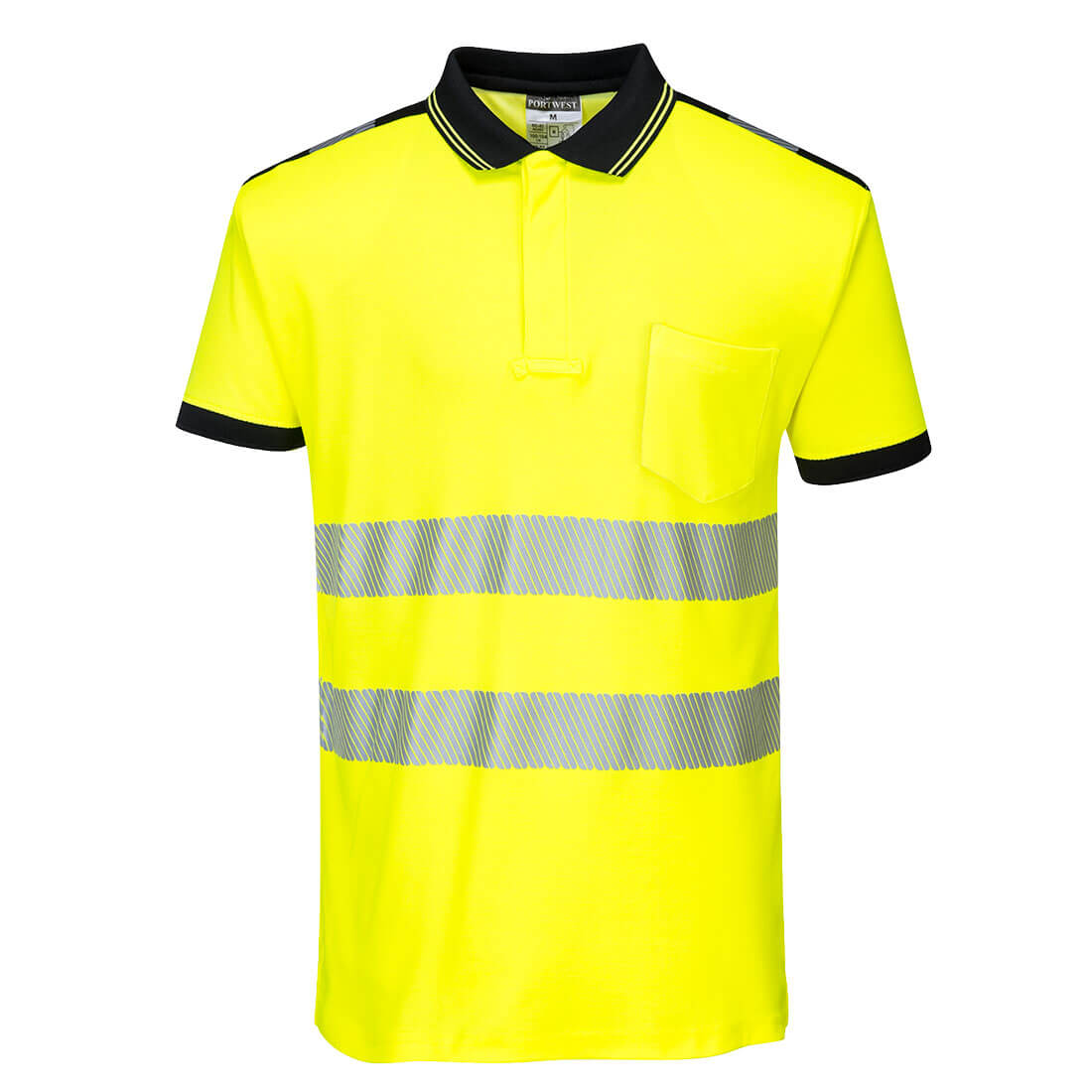 Komfortables Warnschutz Polo-Shirt mit T180 – Bild 3