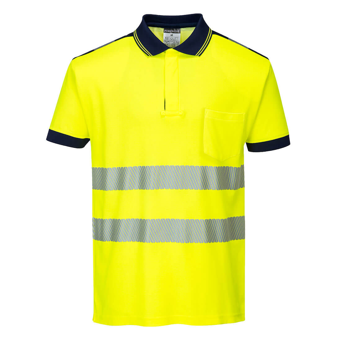 Komfortables Warnschutz Polo-Shirt mit T180 – Bild 4